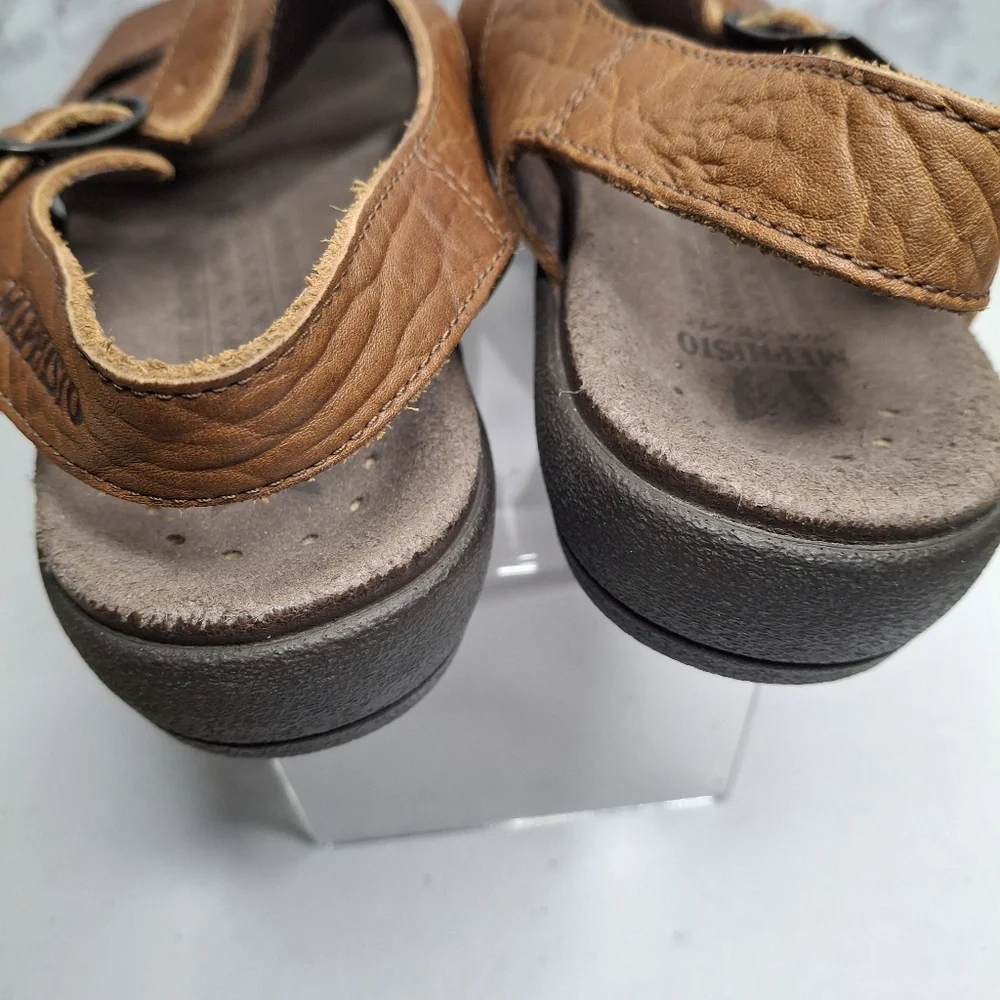 Mephisto Altina Sandals Womens 36 EUR 5.5 /6 US Brown Leather Buckle Comfort - Picture 7 of 15